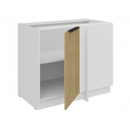 Szafka kuchenna narożna 90 cm CREMA dąb cremona / biały mat 105 ND !F BB